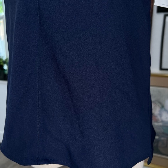 Navy blouse great material NWT‎ ZARA - Picture 5 of 12